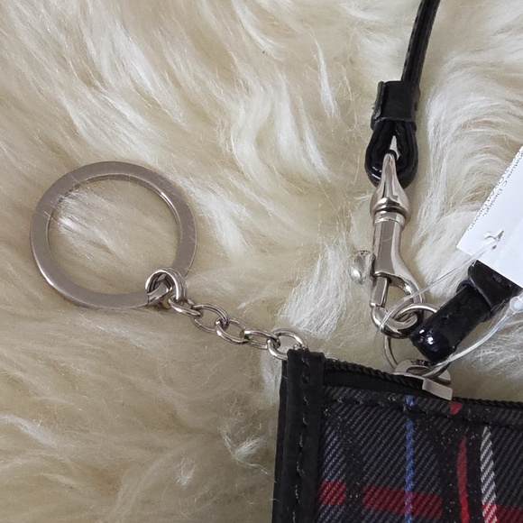 Adorable NWT Coach Signature Tartan Scotty Dog Mini Skinny ID Wallet β€οΈπβπ¦ΊπΎπ€ - Picture 9 of 16